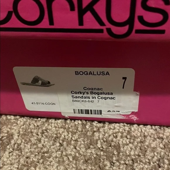 Corkys Bogalusa Leather Sandals H-Strap Comfort. New in box. - Picture 2 of 4